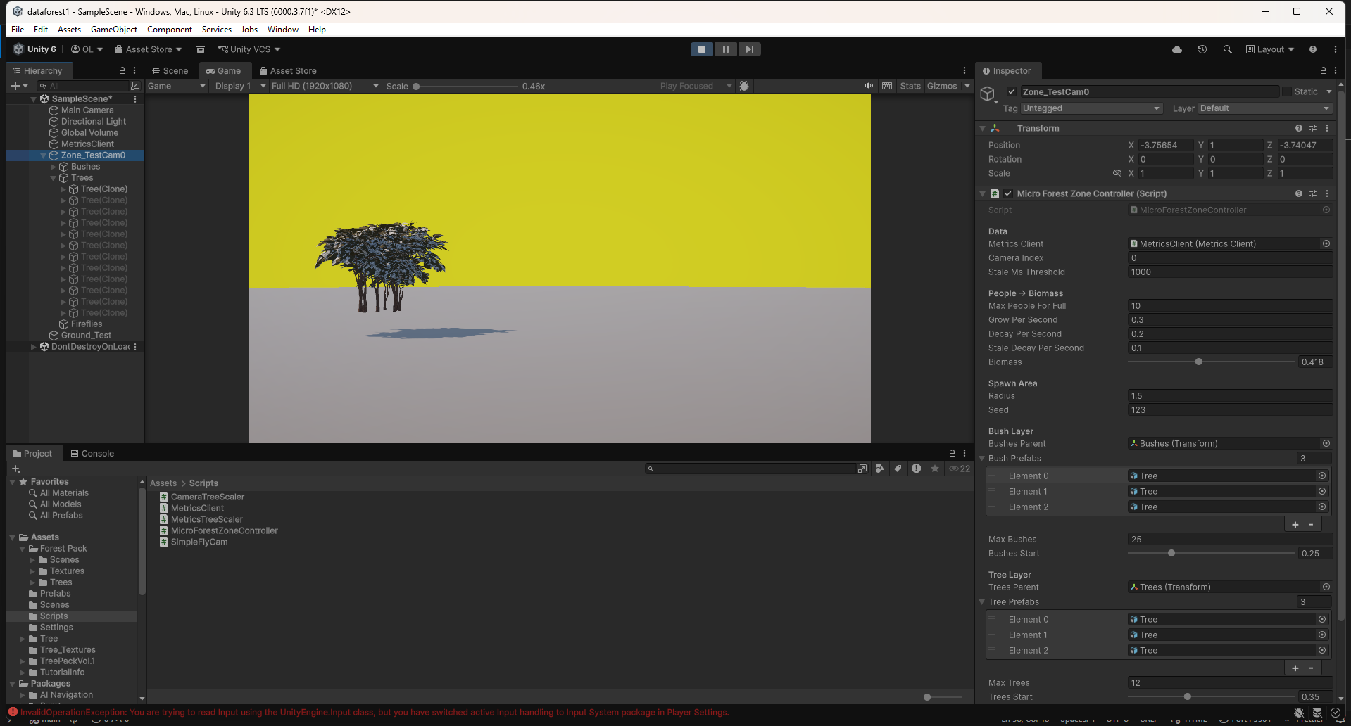 Camera spoofing system dashboard