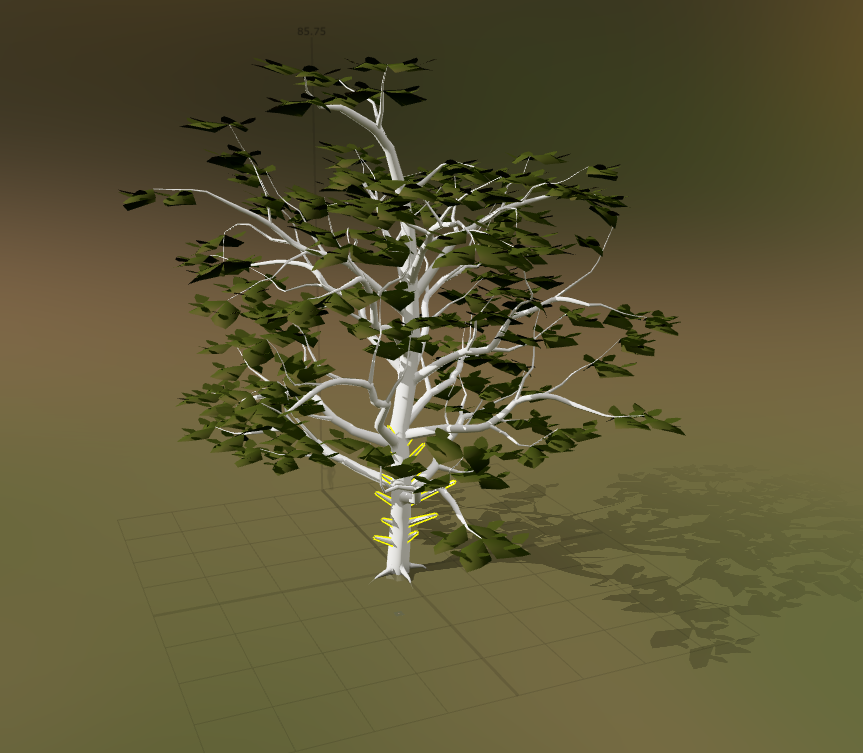 Custom SpeedTree asset creation in progress